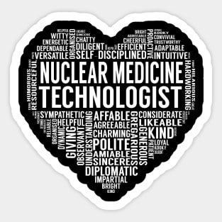 Nuclear Medicine Technologist Heart Sticker